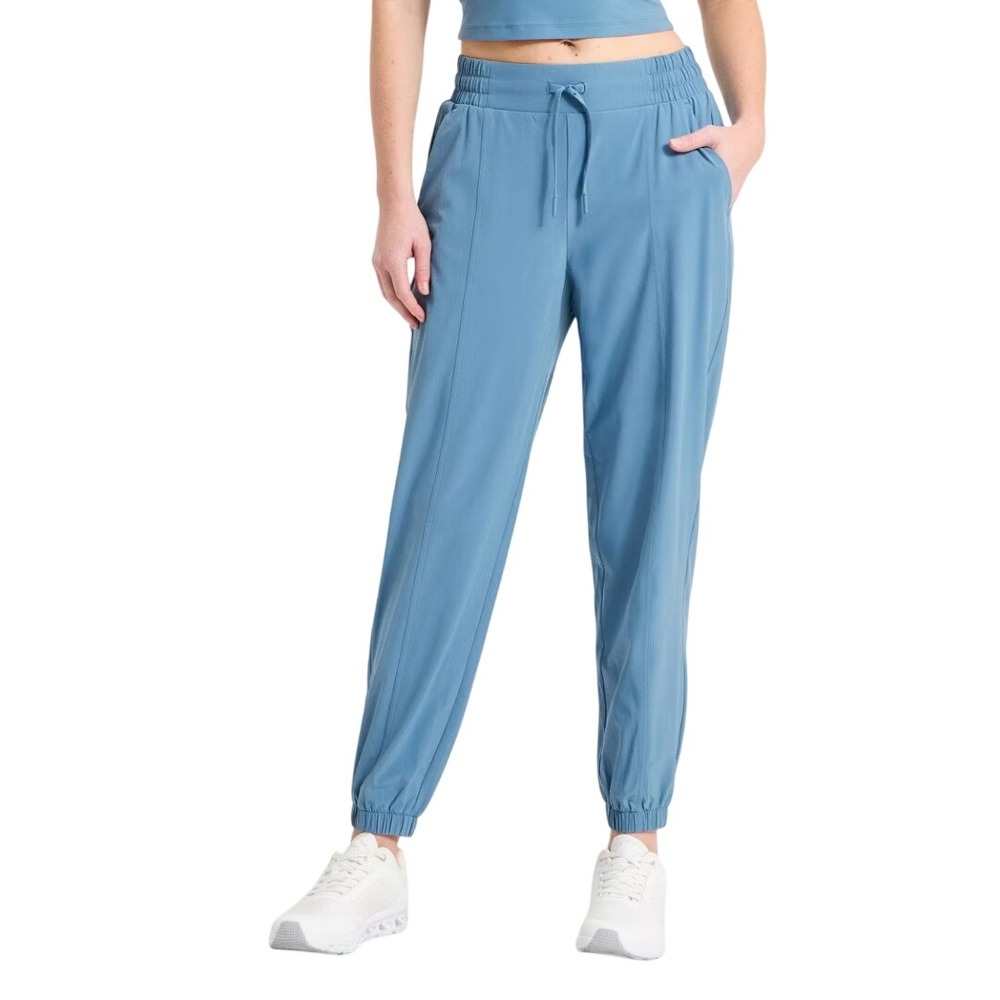 All in Motion Women's Blue Mid Rise Ankle Length Stretch Jogger Size Large